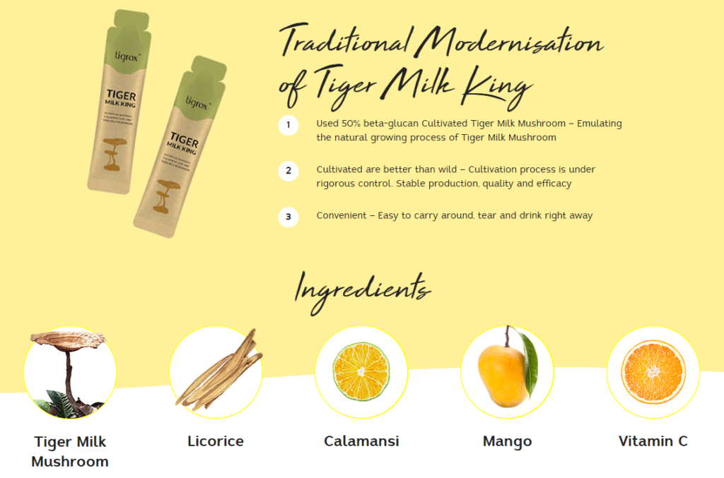 Tigrox Tiger Milk King | Wellous Australia 3 Tiger Milk King's traditional modernization