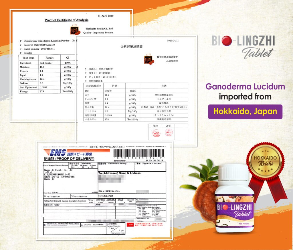 Bio-LingZhi | Wellous Australia 6 Bio-LingZhi_cert_Reishi Hokkaido COA_ENG
