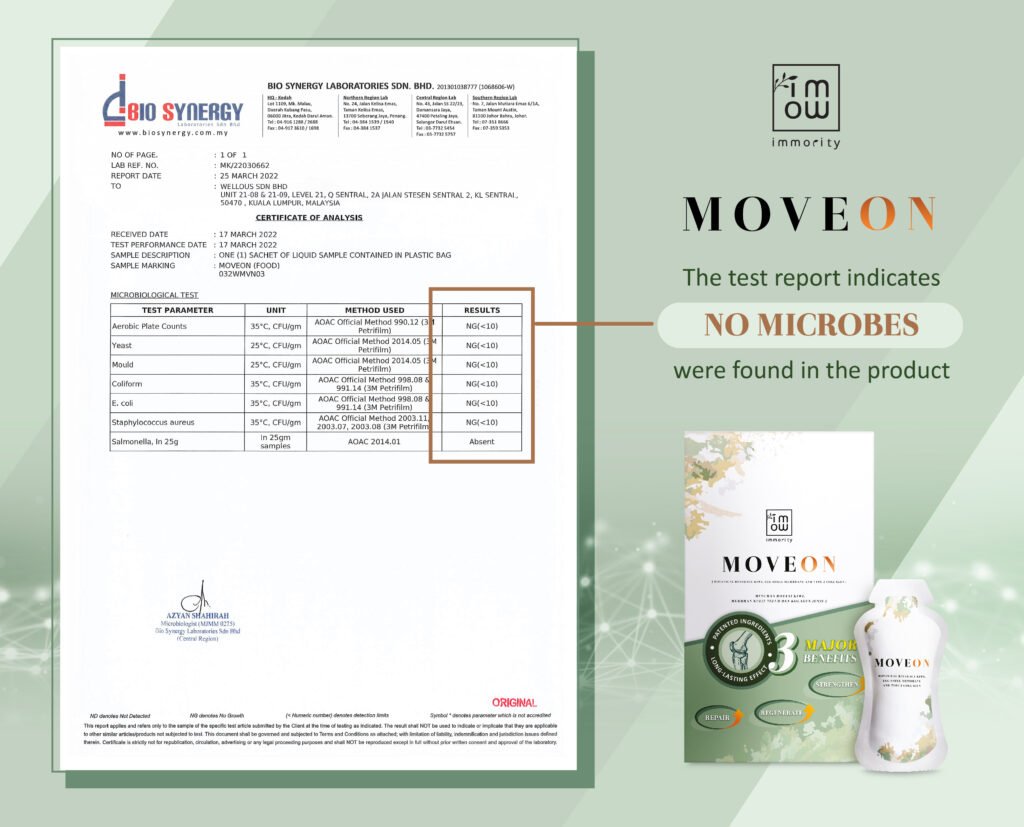 MOVEON | Wellous Australia 6 MOVEON_Microbial lab test certificate_ENG