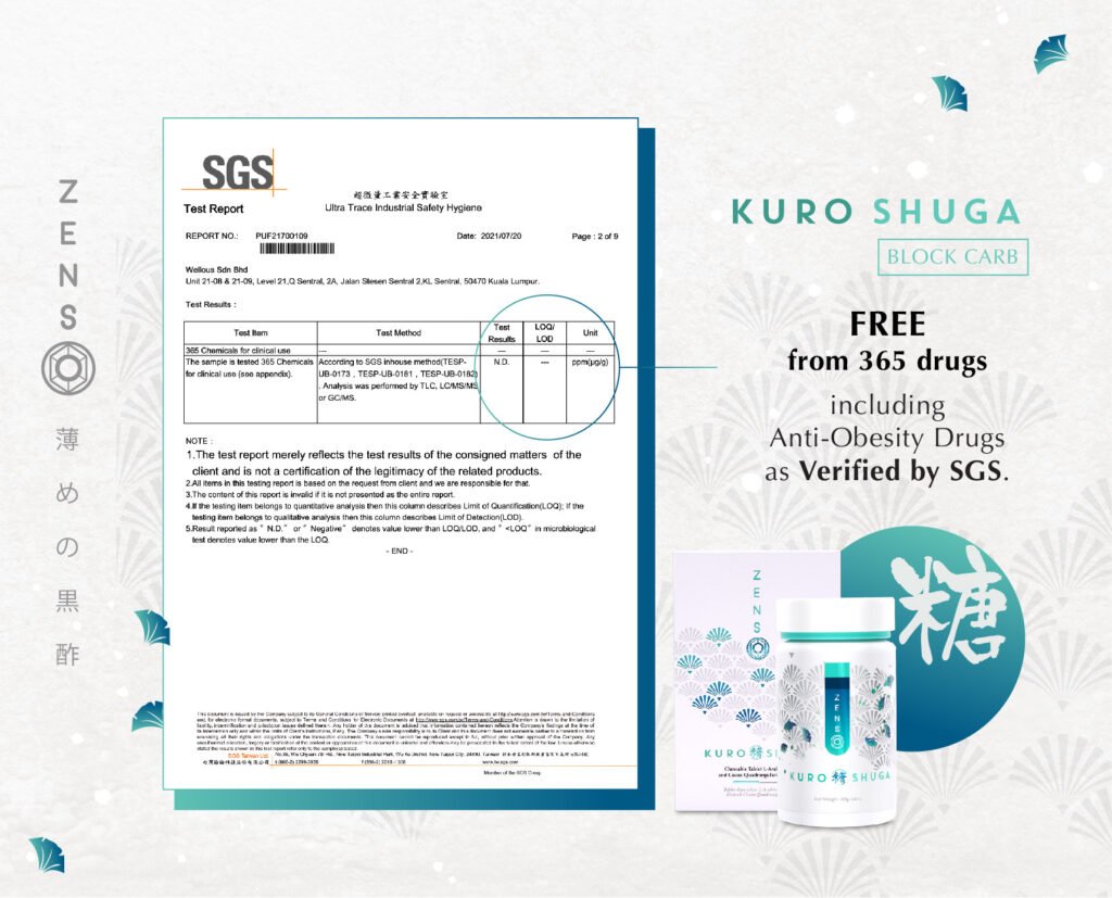 ZENSO Cert-Free from 365 drugs_Shuga ENG