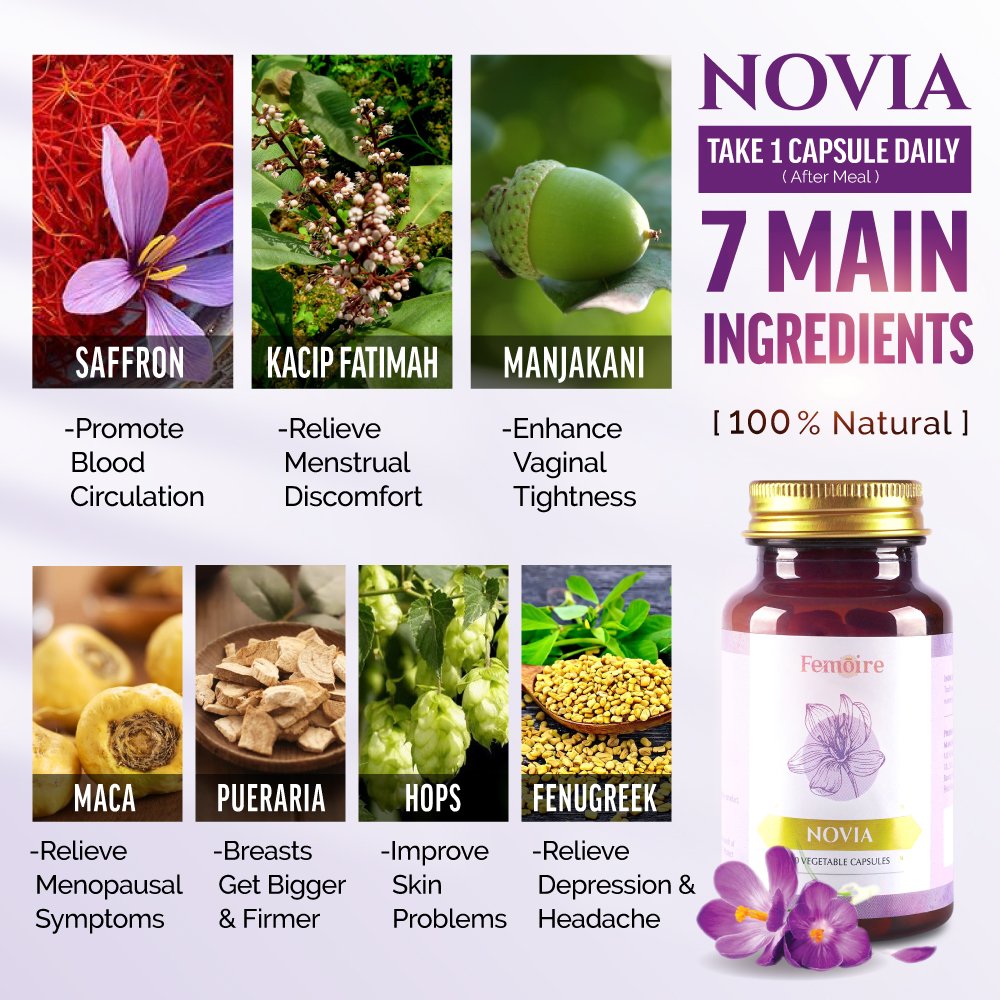 7 main natural ingredients of femoire novia